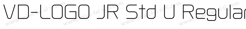 VD-LOGO JR Std U Regular字体转换